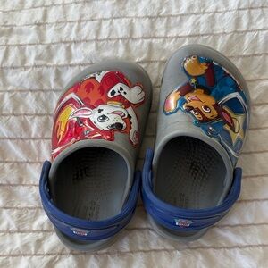 Paw Patrol Crocs, kids size 6